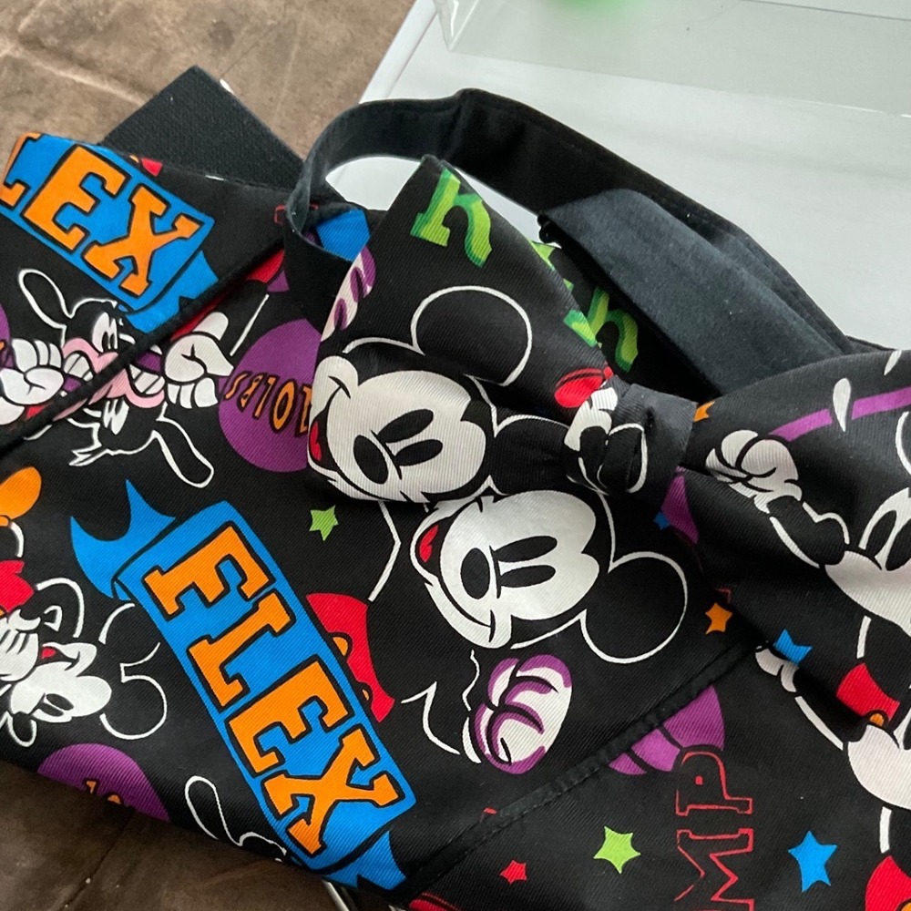 Disney Mickey Mouse Silk Cummerbund Bow Tie Set Black Multi‎ Flex Champ USA Made